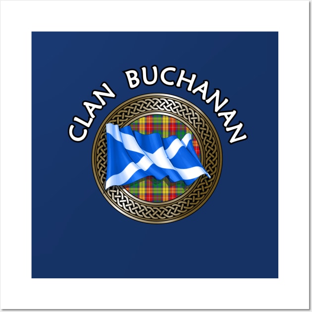 Clan Buchanan Crest & Tartan Knot Wall Art by Taylor'd Designs